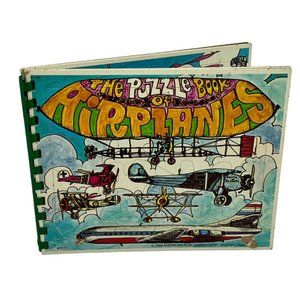 The Puzzle Book of Airplanes 1969 #3111 Complete Vintage Jigsaw Puzzles